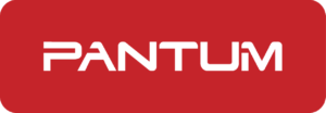 Logo PANTUM Fond rouge arrondi